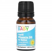 California Gold Nutrition, вітамін D3 у краплях для малюків, 10 мкг (400 МО), 10 мл (0,34 рідк. унції)